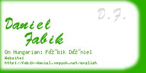 daniel fabik business card